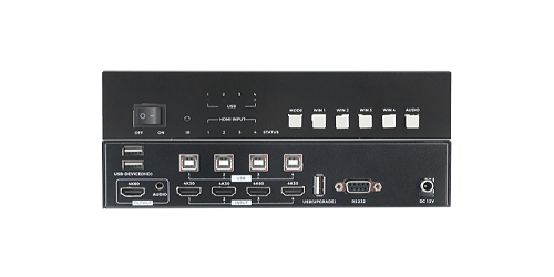 4K60 KVM HDMI四画面分割器如何提升会议室效率-碧云祥