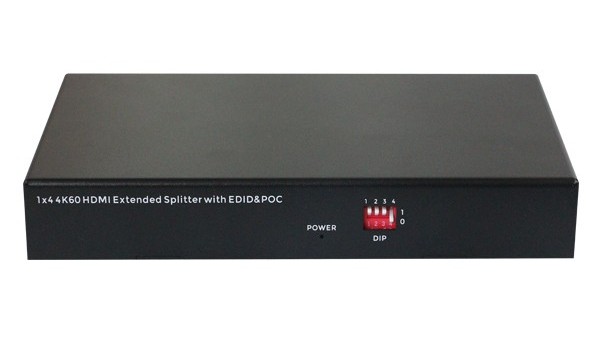 4K60 HDMI1分4分配延长器发射